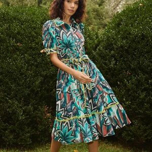 Stellah New York Skirt Set Abstract Spring Collection 2024 NWOT Small